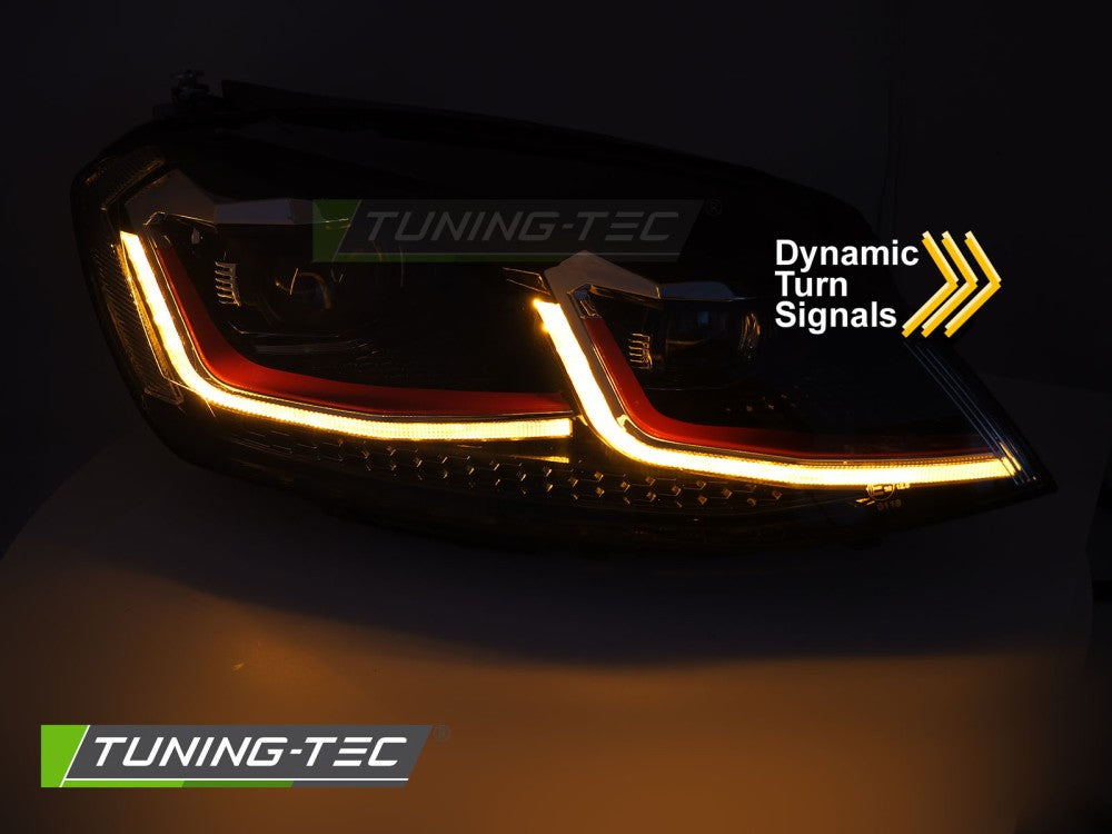 Fari Anteriori Rossi DRL Sequenziali per Volkswagen Golf GTI (Mk7) 2013-2017