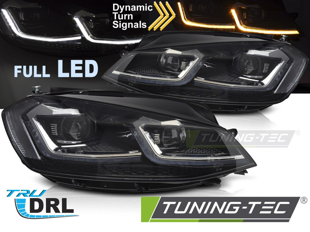 Fari Anteriori DRL Sequenziali per Volkswagen Golf (Mk7 Facelift) 2017-2019