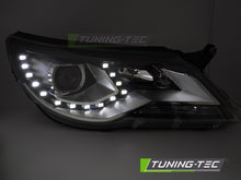 Load image into Gallery viewer, Fari Anteriori Neri Daylight per Volkswagen Tiguan (Mk1) 2007-2011