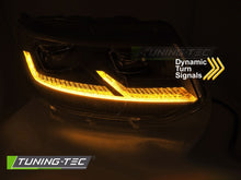 Load image into Gallery viewer, Fari Anteriori Neri DRL Sequenziali per Volkswagen T5 2010-2015