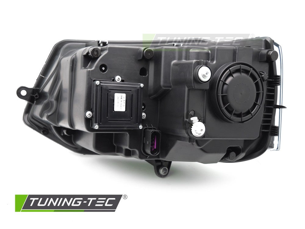 Fari Anteriori Neri DRL Sequenziali per Volkswagen T5 2010-2015