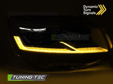 Carica l'immagine nel visualizzatore di Gallery, Fari Anteriori Neri DRL Sequenziali per Volkswagen T6 2015-2019
