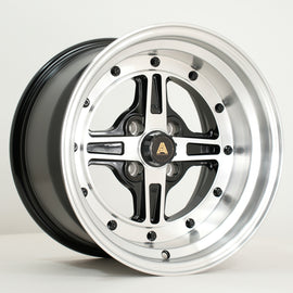 Cerchio in lega Autostar Kashiko 15x9 4x100 ET0 Silver & Black