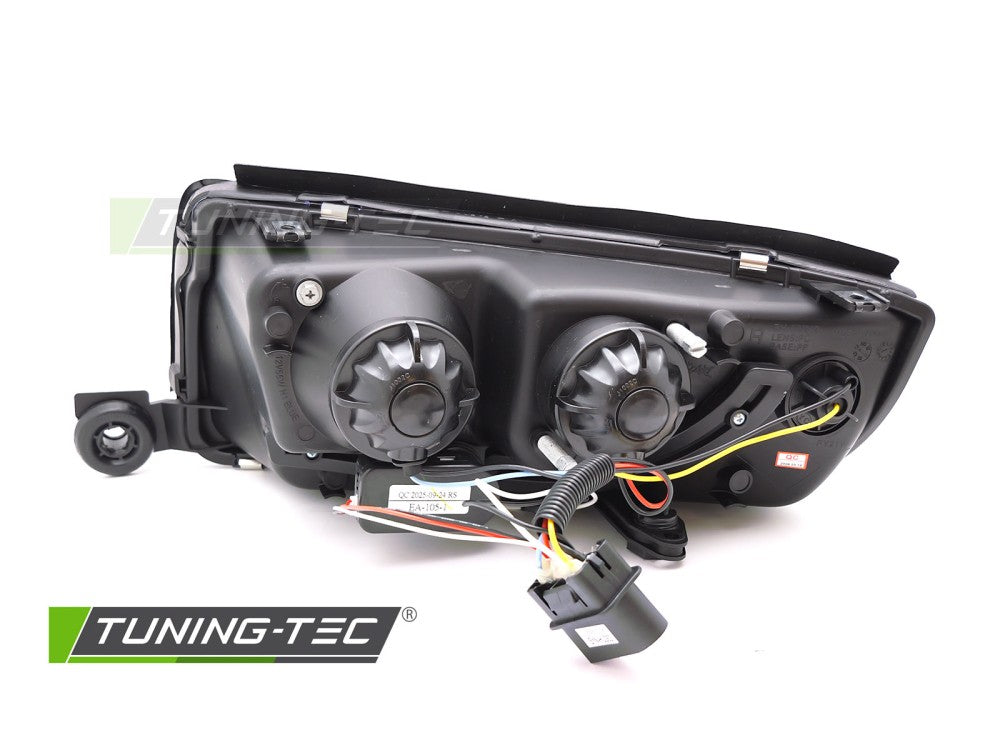 Fari Anteriori Neri Daylight per Skoda Fabia (Mk1 (6Y)) 1999-2008