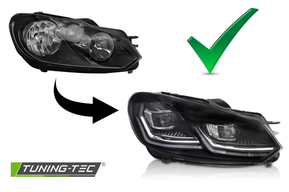 Fari Anteriori DRL Sequenziali per Volkswagen Golf (Mk6) 2008-2012