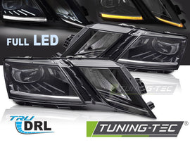 Fari Anteriori Full LED DRL per Skoda Octavia (Mk3 (5E) Facelift) 2016-2020 Station Wagon, Liftback – Coppia