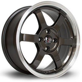 Set 4 cerchi in lega Rota Wheels Grid 16x7 5x114.3 ET40 Gunmetal ricondizionato