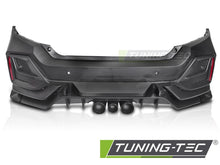 Carica l'immagine nel visualizzatore di Gallery, Paraurti Posteriore Sportivo per Honda Civic (Mk10 (FK8 / FC / FK7)) 2016-2021 Berlina, 4 porte
