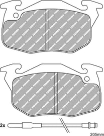 Pastiglie freni Ferodo DS Performance anteriori Peugeot 106, 205, 306, 205 GTI