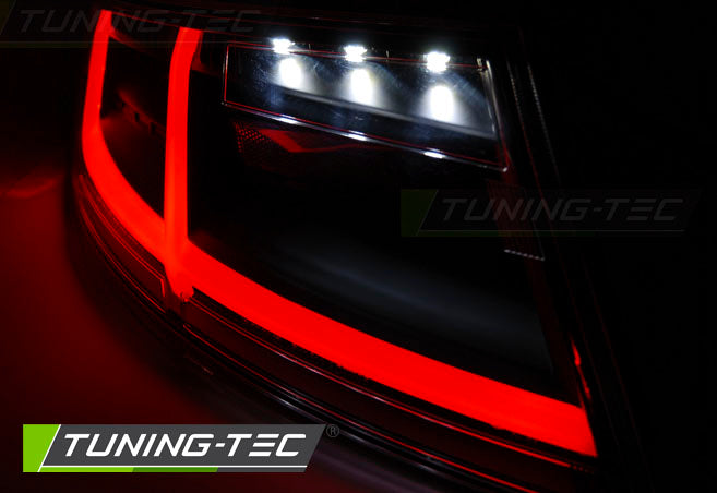 Fanali Posteriori Neri Fumé LED BAR per Audi TT 2004-2002