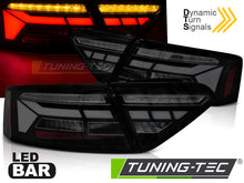 Load image into Gallery viewer, Fanali Posteriori Neri Fumé LED BAR per Audi A5 (8T Facelift) 2011-2016