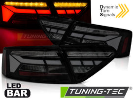 Fanali Posteriori Neri Fumé LED BAR per Audi A5 (8T Facelift) 2011-2016