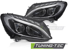 Carica l'immagine nel visualizzatore di Gallery, Fari Anteriori Full LED DRL per Mercedes Classe C W205 Berlina / Classe C S205 Station Wagon 2014-2018 – Coppia