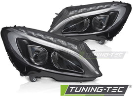 Fari Anteriori Full LED DRL per Mercedes Classe C W205 Berlina / Classe C S205 Station Wagon 2014-2018 – Coppia