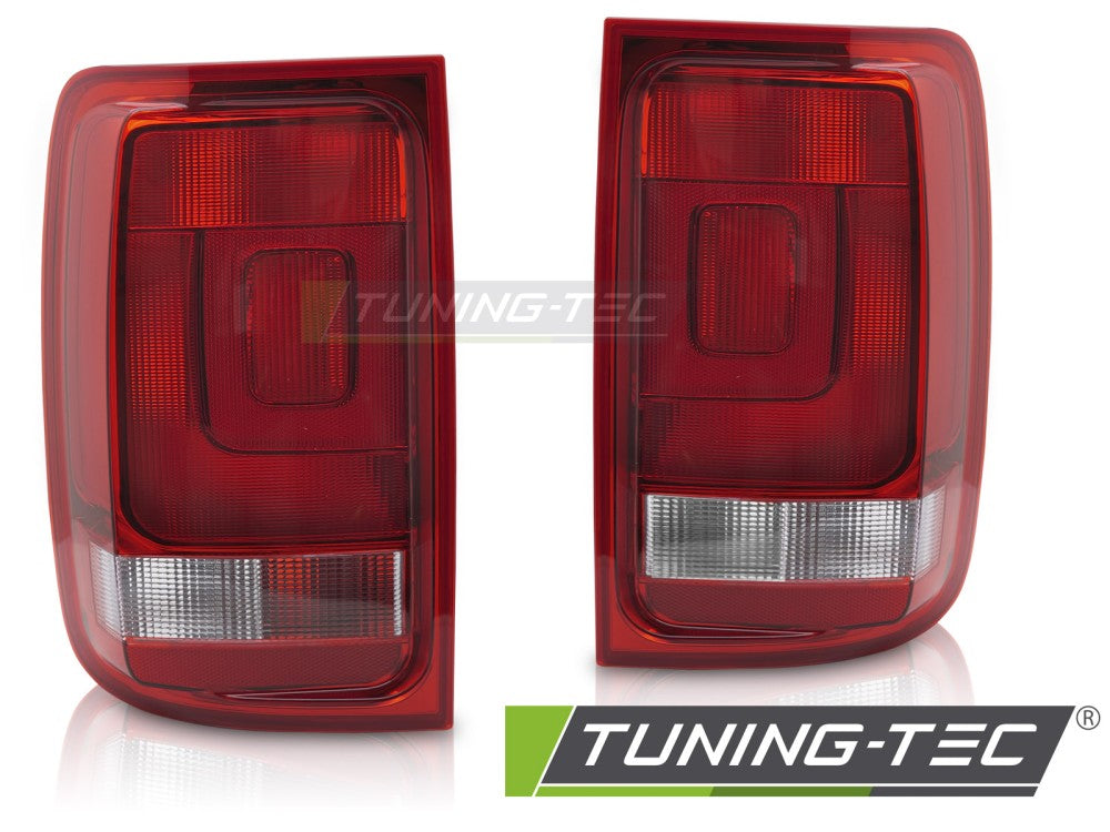 Fanali Posteriori Rossi e Bianchi per Volkswagen Amarok (Mk1) 2009-2012 – Coppia