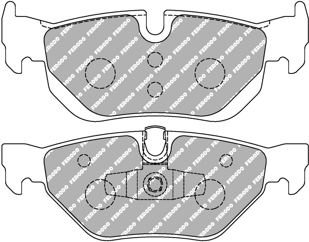Pastiglie freni racing Ferodo DS UNO posteriori BMW Serie 1 E81/E82/E87/E88, Serie 3 E92/E93/E90/E91