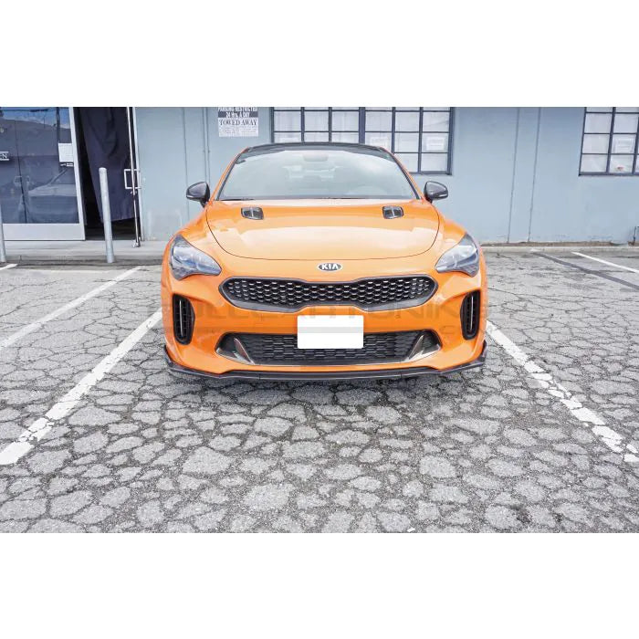 CarbonWorks Lip paraurti anteriore CK Style in carbonio per Kia Stinger dal 2017 - foto 4