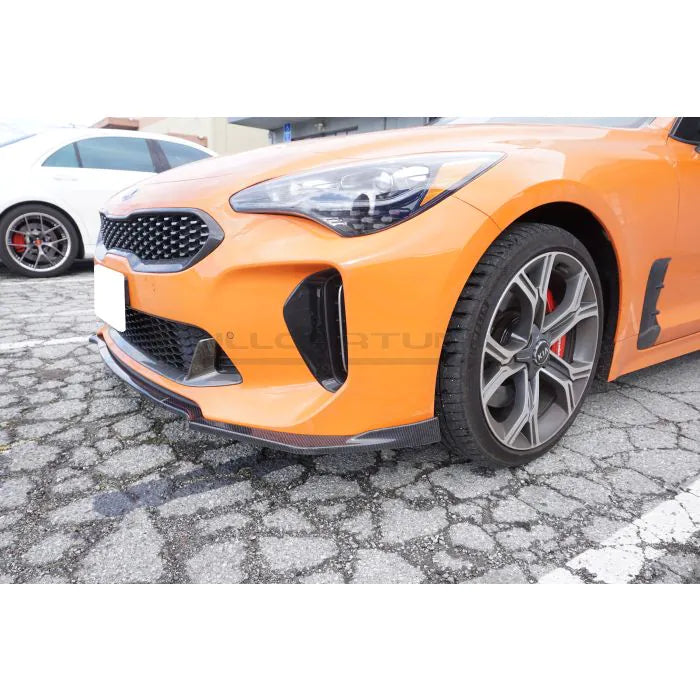 CarbonWorks Lip paraurti anteriore CK Style in carbonio per Kia Stinger dal 2017 - foto 3