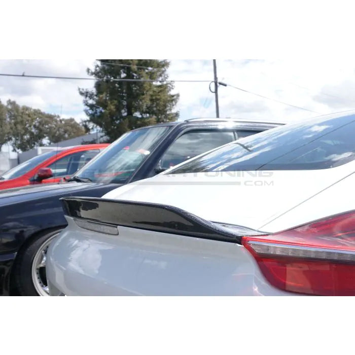 CarbonWorks Spoiler posteriore ducktail in carbonio per Porsche Cayman 2013-2018 - foto 2