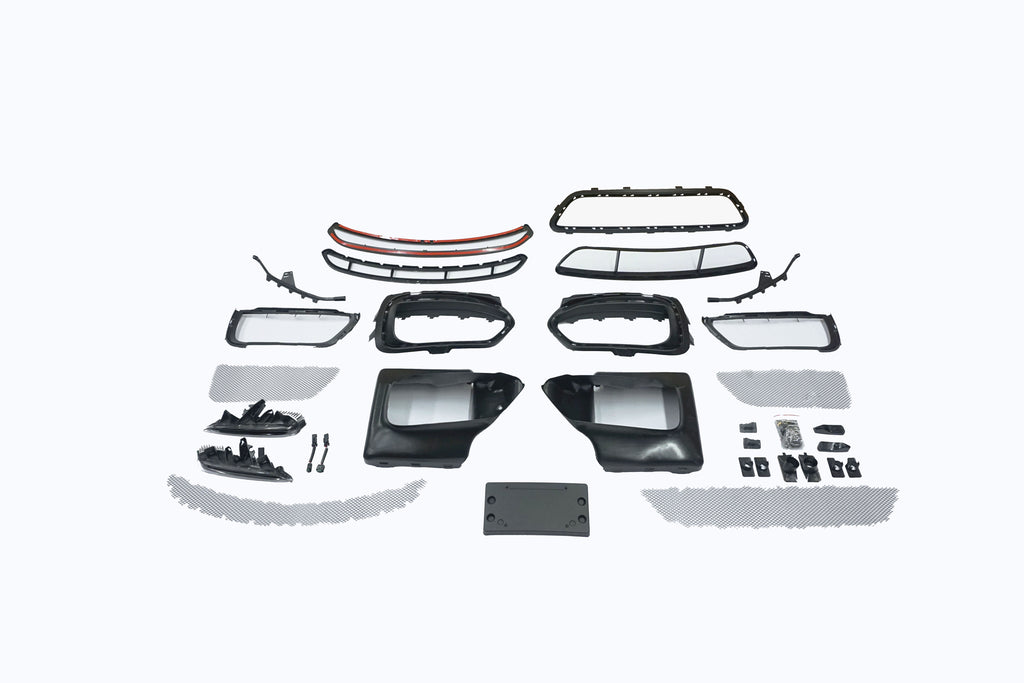 Paraurti Anteriore GT4 Style SK-Import Porsche 981 Con Fori Lavafari - foto 4