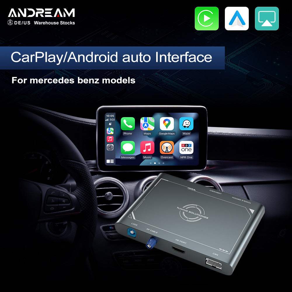 Andream Prime Box Retrofit Wireless CarPlay Android Auto per Mercedes-Benz NTG 4.5/4.7/5.0