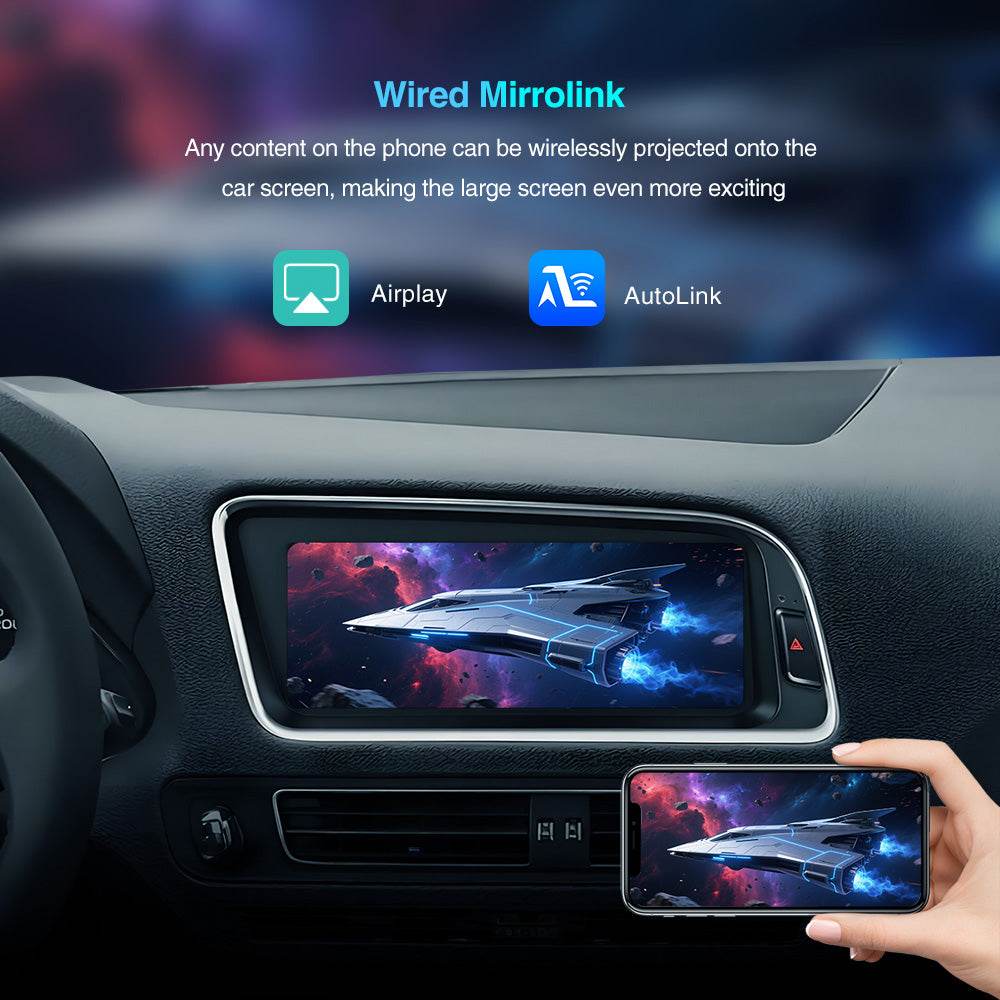 Monitor 8.8 pollici Carplay Android Auto Interface per Audi A4 A5 S4 S5 RS4 RS5 Q5 2009-2018 Upgrade Car Radio GPS Navi Multimedia DVD Linux Screen