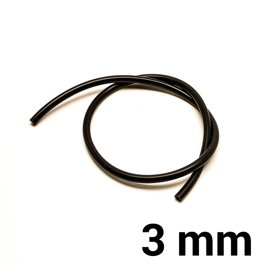 Tubo in silicone per depressione al metro — 3 mm / Nero