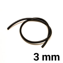Carica l'immagine nel visualizzatore di Gallery, Tubo in silicone per depressione al metro — 3 mm / Nero