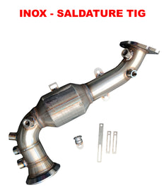 Downpipe con catalizzatore 200 celle per Alfa Romeo Giulia e Stelvio 2.2 JTD