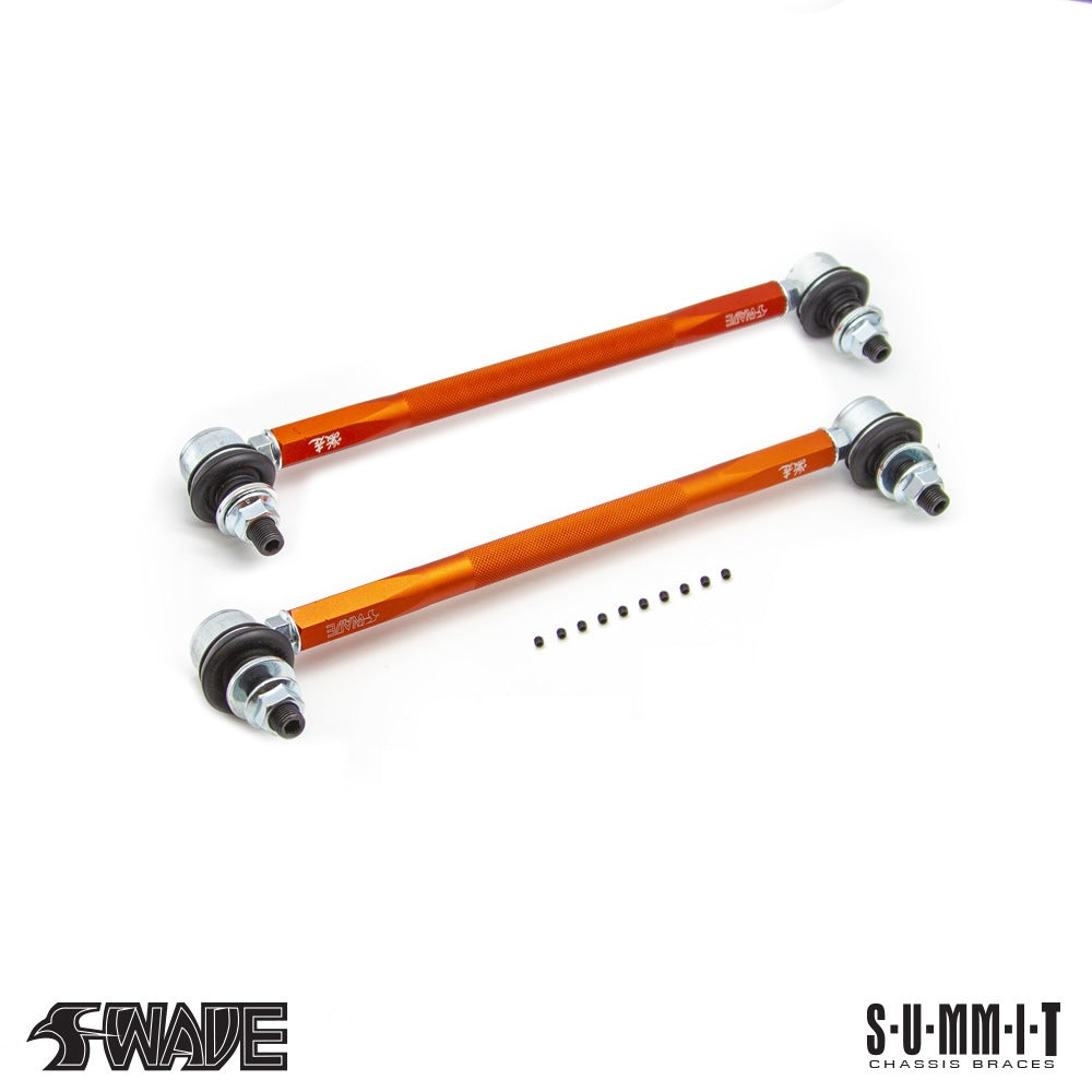 Collegamenti stabilizzatori regolabili SWAVE & SUMMIT 320 – 360 mm per Toyota Yaris GR e VW Golf 7/8