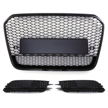 Griglia Anteriore a Nido d'Ape con Cornici Stile RS5 Nero Opaco Audi A6 C7 11-15