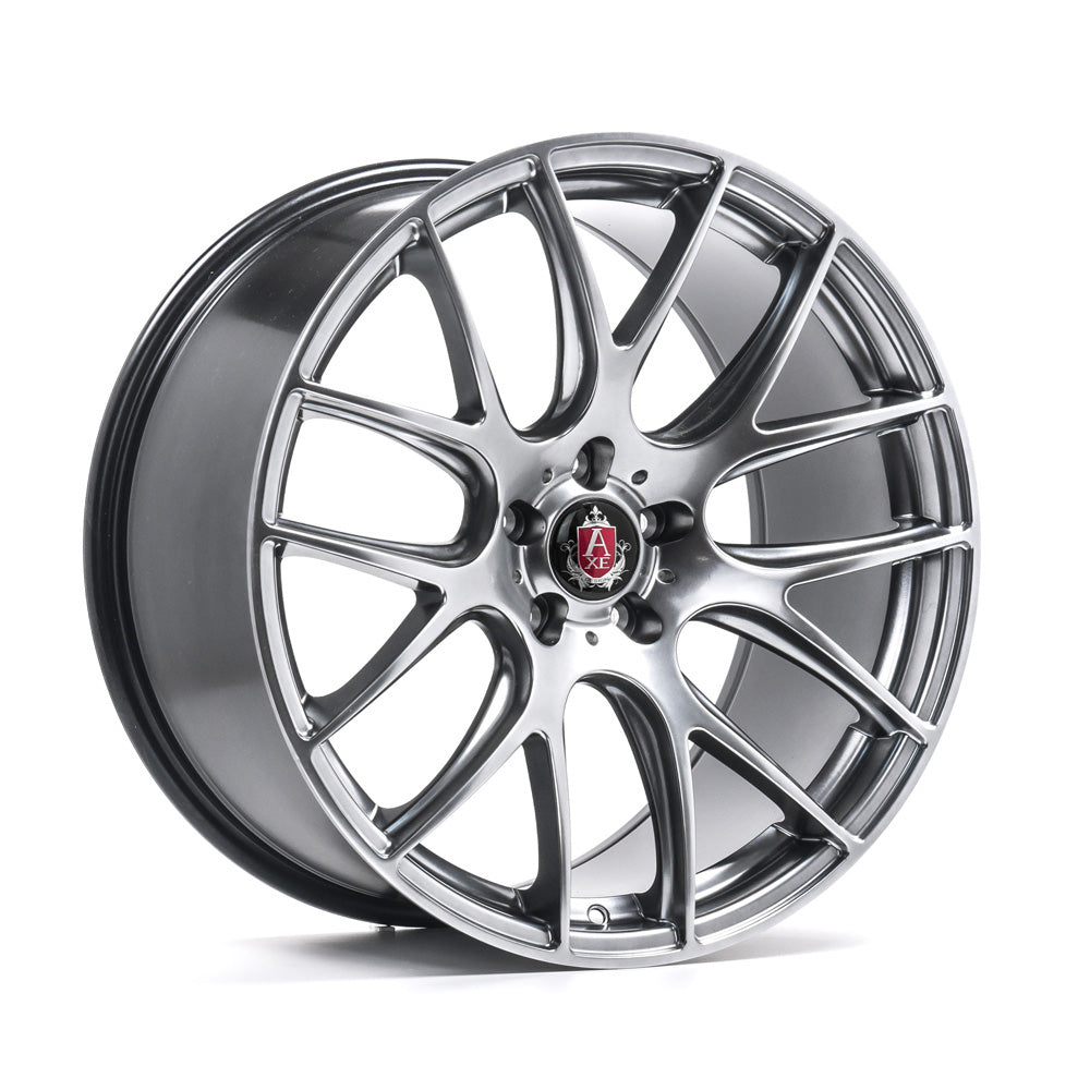 Cerchio in Lega AXE CS LITE 20x8,5 ET38 5H con foratura su misura Hyper Black