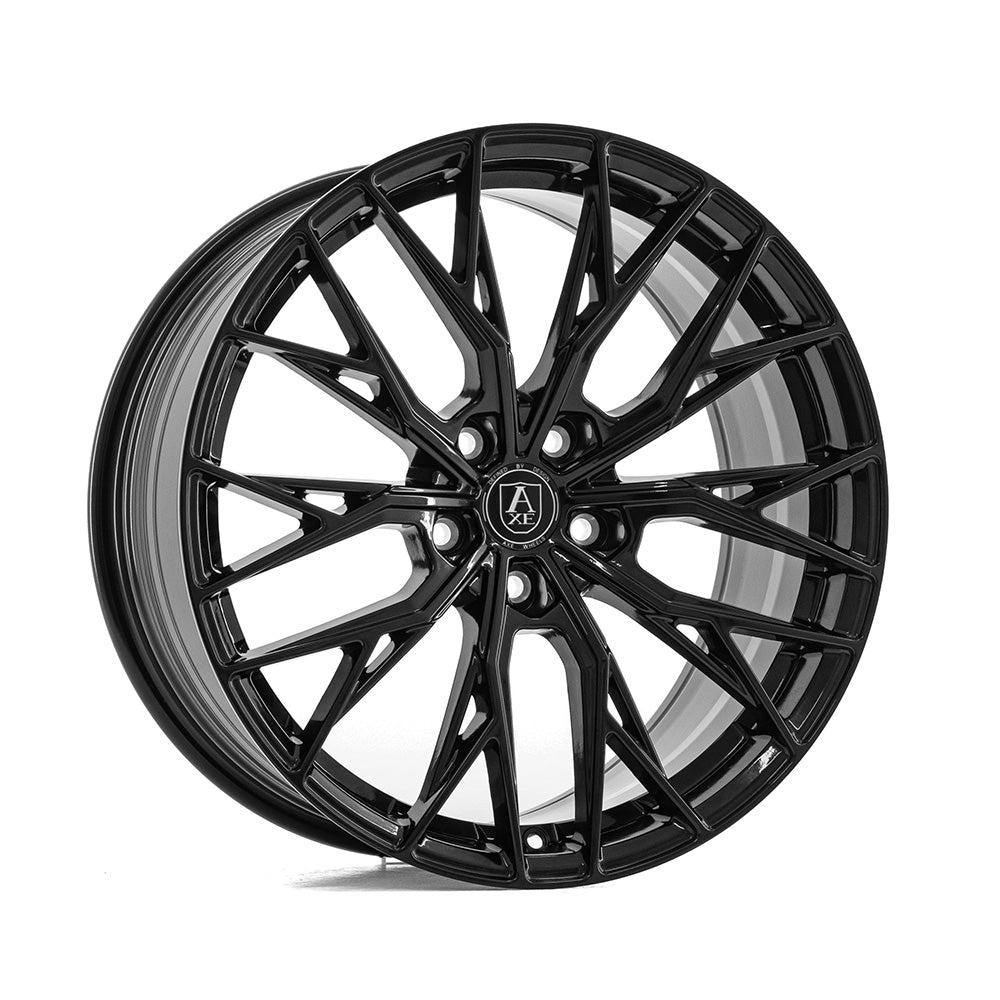 Cerchio in Lega AXE EX42 19x9,5 ET40 5H con foratura su misura Gloss Black