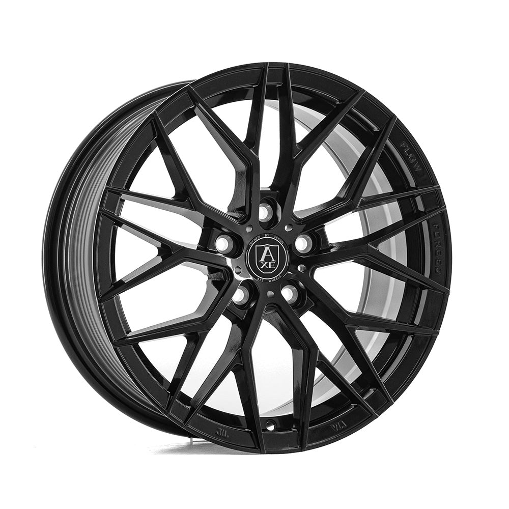 Cerchio in Lega AXE EX44 17x7,5 ET40 5H con foratura su misura Gloss Black