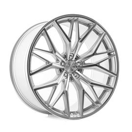 Cerchio in Lega AXE EX55 20x10 ET30-45 5H con foratura su misura Gloss Silver & Polished