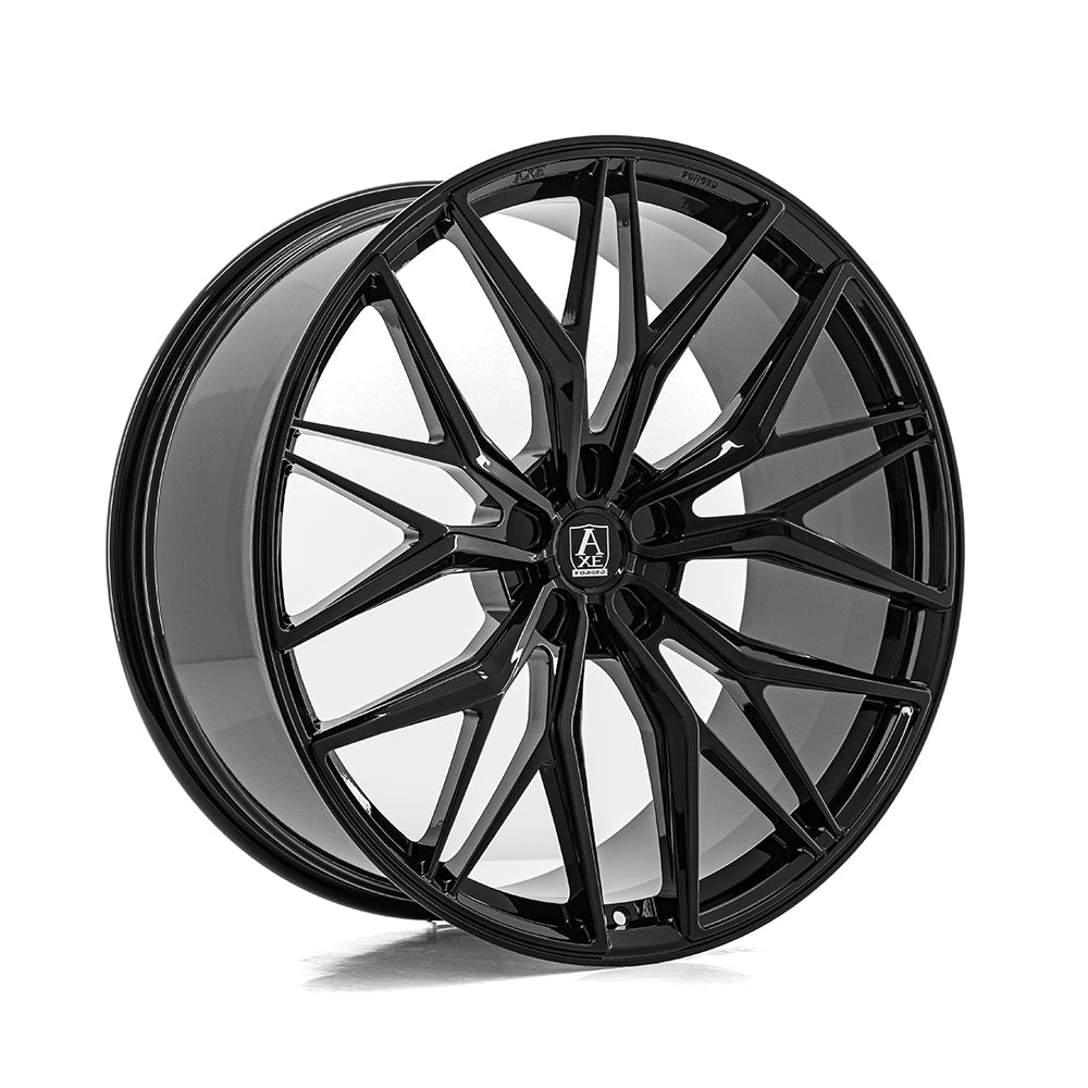 Cerchio in Lega AXE FF5 Linea FORGIATA 23x10,5 ET25-40 5H con foratura su misura Gloss Black