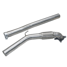 Downpipe Cobra Sport Audi TT 8J 2WD 2007-2011, scarico originale - AU27/AU28 — immagine illustrativa della configurazione
