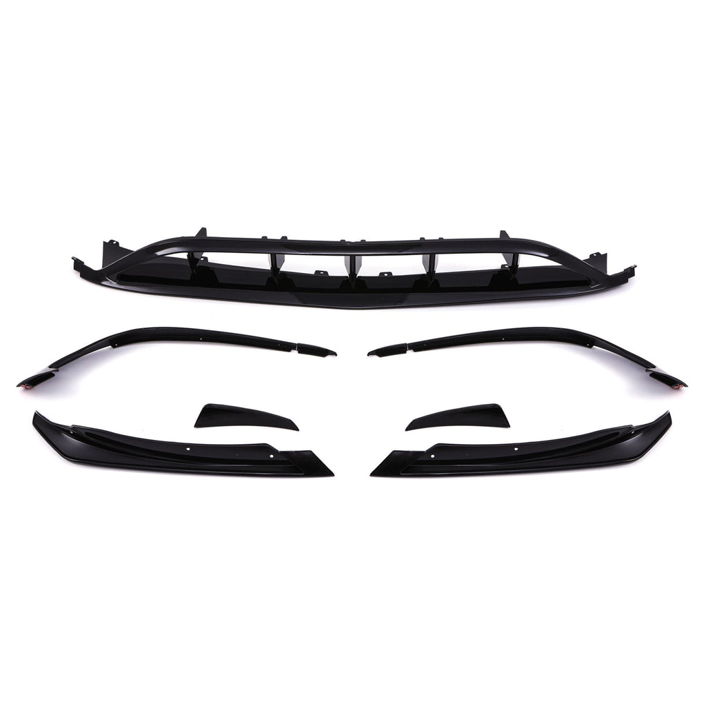 Canard con Splitter e Griglia Inferiore Nero Lucido Mercedes Benz Classe A W176 Facelift 15-18 - foto 4