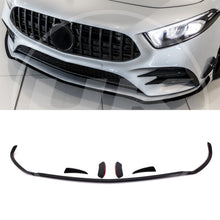 Splitter Anteriore con Canard Nero Lucido Mercedes Benz Classe A W177 18+