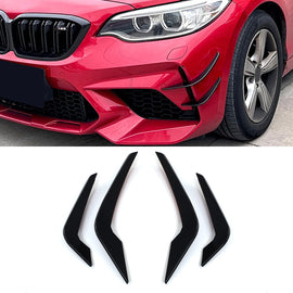 Canard Paraurti Anteriore Nero Lucido BMW M2 F87 16-21