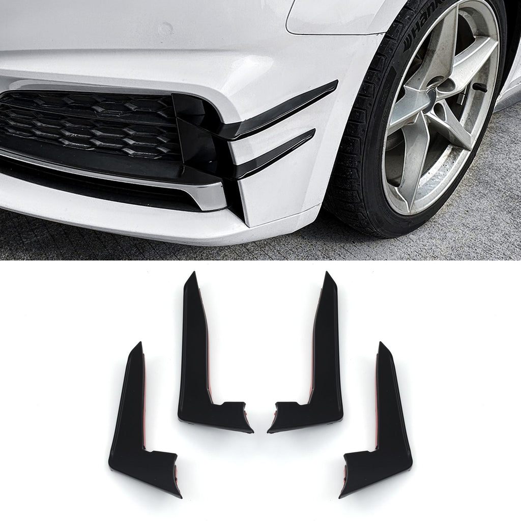 Canard Paraurti Anteriore Nero Lucido Audi A5 F5 Pre Facelift 17-20