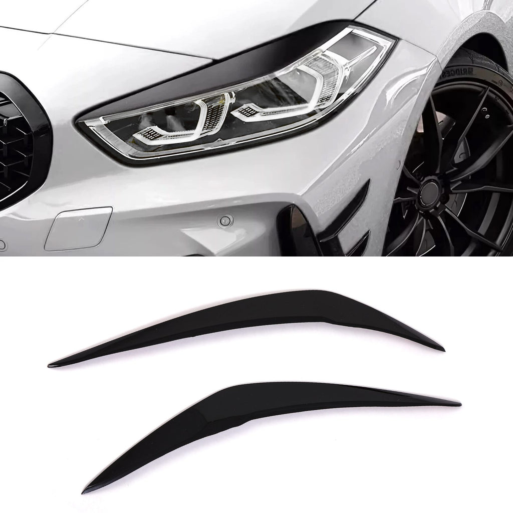 Sopracciglia Fari Nero Lucido BMW 1 Series F20 LCI 15-19 - foto 2