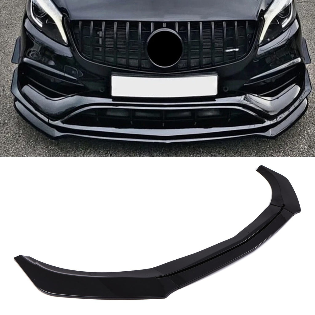 Splitter Lip Anteriore Stile AMG Nero Lucido Mercedes Classe A W176 13-18