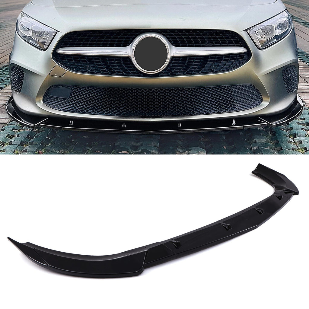 Splitter Anteriore Nero Lucido Mercedes Classe A V177 W177 2018+