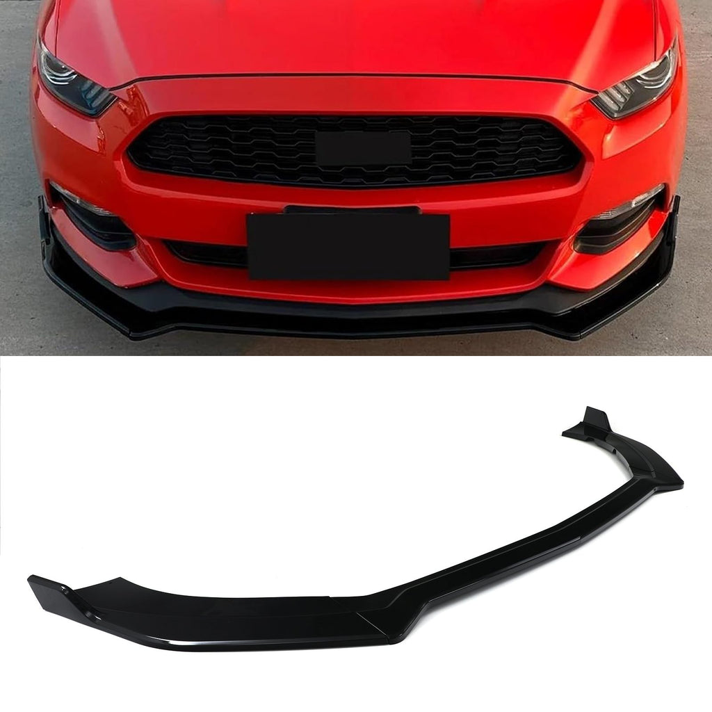 Splitter Anteriore Nero Lucido Ford Mustang Mk6 15-17