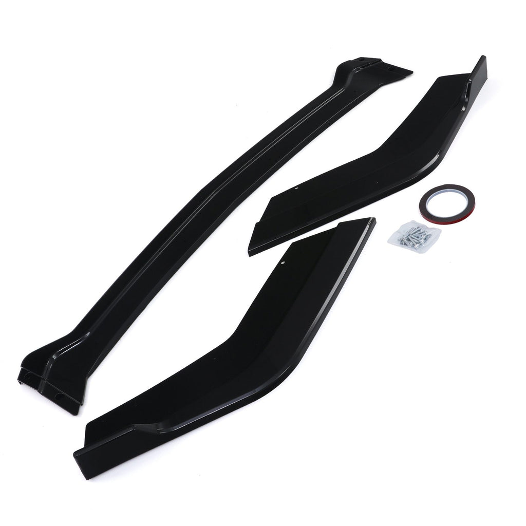 Splitter Anteriore Nero Lucido Ford Mustang Mk6.5 18-23 - foto 3