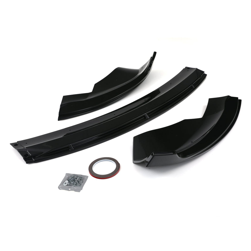 Splitter Anteriore Nero Lucido Tesla Model 3 Facelift 2024+ - foto 5