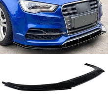 Splitter Lip Anteriore Nero Lucido Audi S3 8V Pre Facelift 13-16