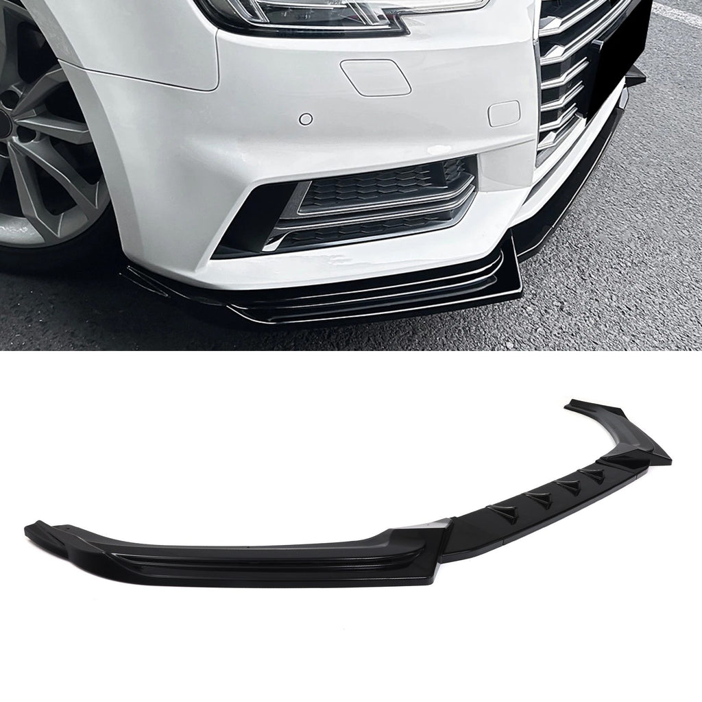 Splitter Anteriore Stile S-Line Nero Lucido Audi A4 S4 B9 15-20