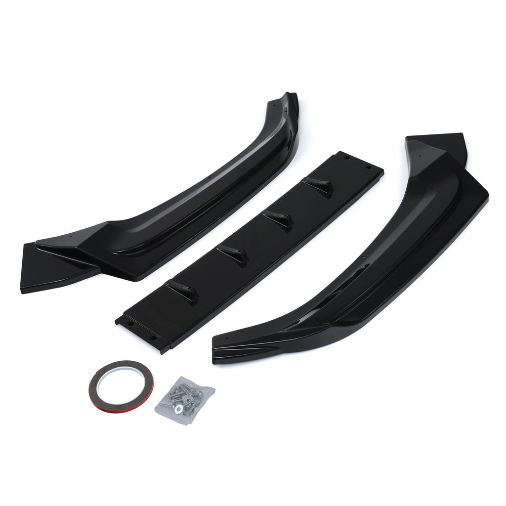 Splitter Anteriore Stile S-Line Nero Lucido Audi A4 S4 B9 15-20 - foto 2
